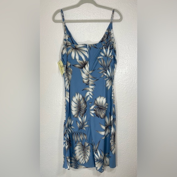 Paradise Motion Hawaiian Leaf Print Sleeveless Dress Women’s 2XL Made in Hawaii - Picture 9 of 14